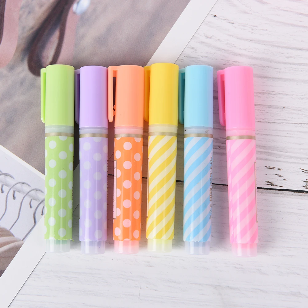 Buy Cute mini highlighter pens 6 colors/pack Kawaii pen Office supply