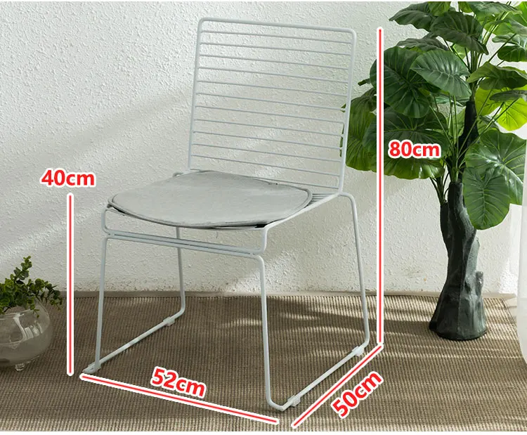 Луи моды сад стулья творческий современный досуг открытый Железная проволока высокий барный стул металлической проволоки