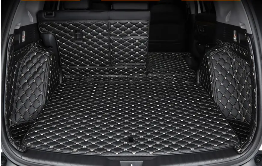 Für Honda CR V 2017 2018 Kunstleder Auto Boot Teppich Stamm Cargo Liner