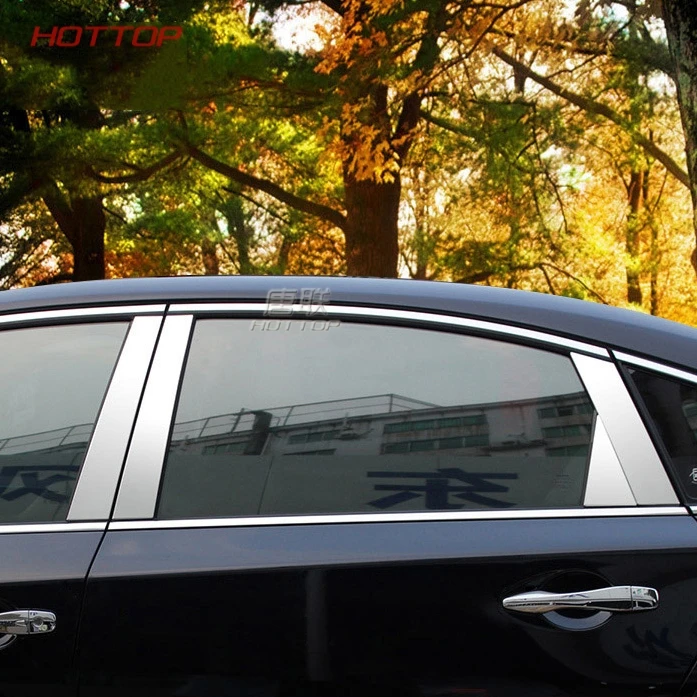 

Stainless Steel mirror reflection panel B+C column decorative sticker for Nissan Teana 8pcs/set