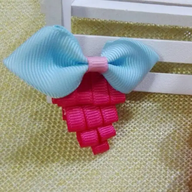 100 шт./лот Clippie виноград hairbow скульптура из ленты | Аксессуары для одежды