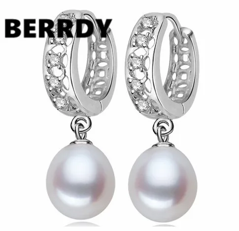 

8-9mm Freshwater Pearl Earrings Earrings Fashion Pearl Jewelry Unique Designed Jewellery 3 Color