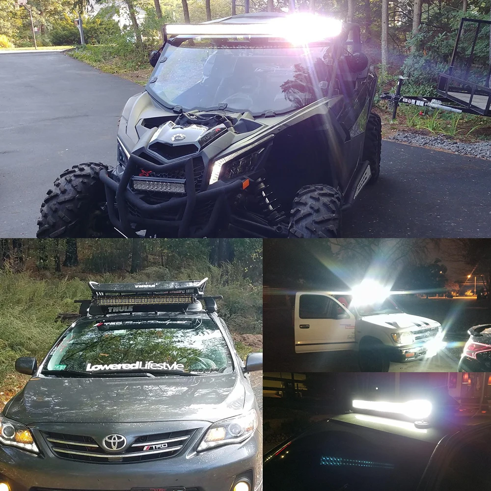  CO LIGHT 8 14 22 32 inch 6D 36W 72W 120W 180W LED Work Light Combo LED Bar Light for Driving Offroa - 32899323199