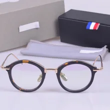 Винтаж TB011 круглые оправы унисекс оправы для очков по рецепту очки для женщин и мужчин с логотипом и оригинальной коробкой