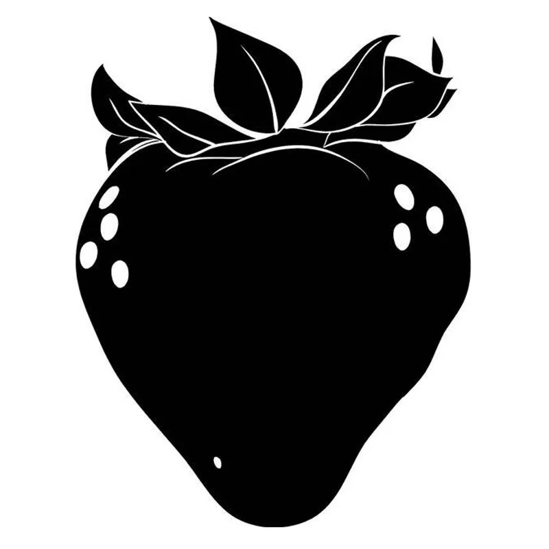 13 6 Cm 17 6 Cm Strawberry Buah Pertanian Vinyl Mobil Sticker Decor Styling Mobil Hitam Silver S3 6683 Vinyl Car Decoration Carcar Sticker Aliexpress