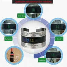Большая распродажа, винный браслет из нержавеющей стали, термометр 4-26 градусов по Цельсию, датчик температуры красного вина, термометр для вина