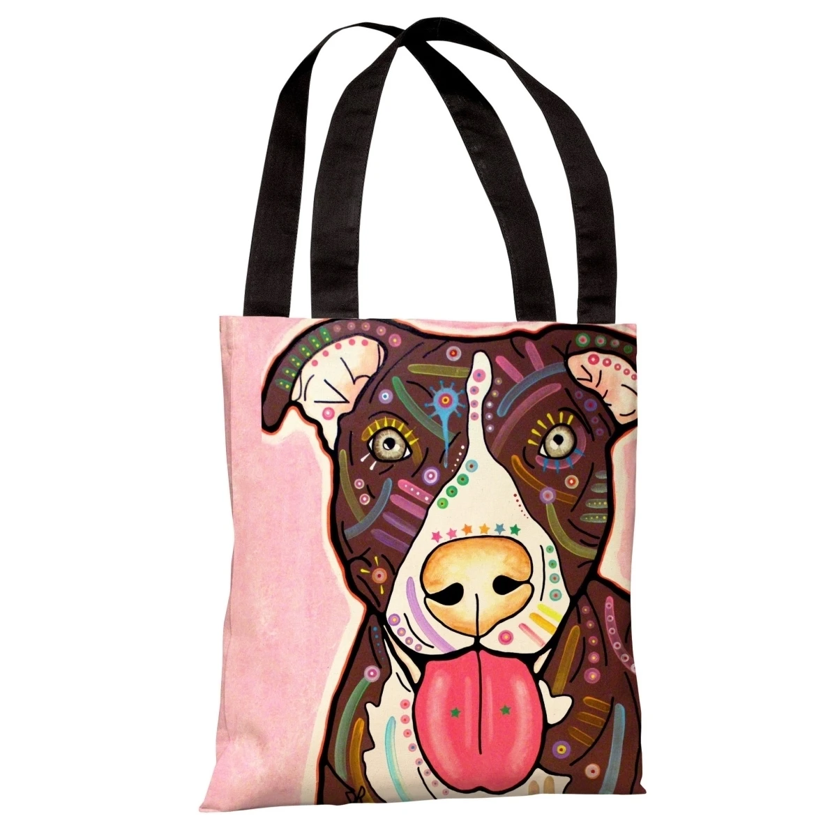 One Bella Casa 71863TT18P 18 in. Bliss Polyester Tote Bag by Dean Russo (1)