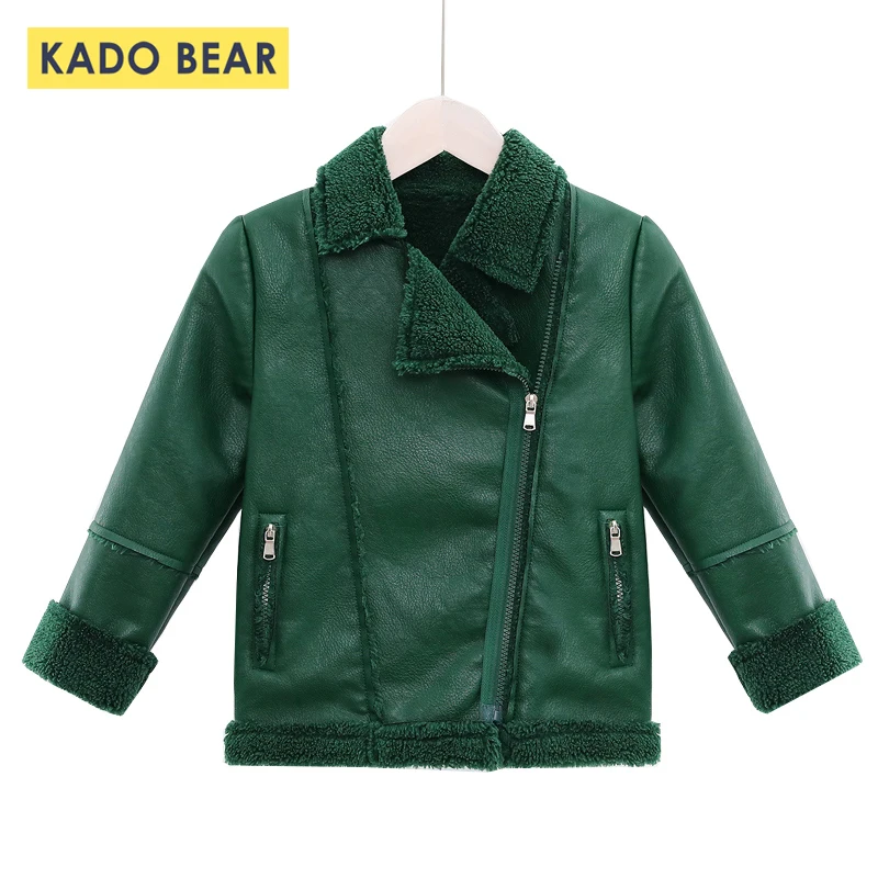 

Girls Thick Winter Clothes Toddler Leather Jackets Autumn Warm Fur Coats Fashion Kids Coat Children Clothing Baby Girl Outerwear