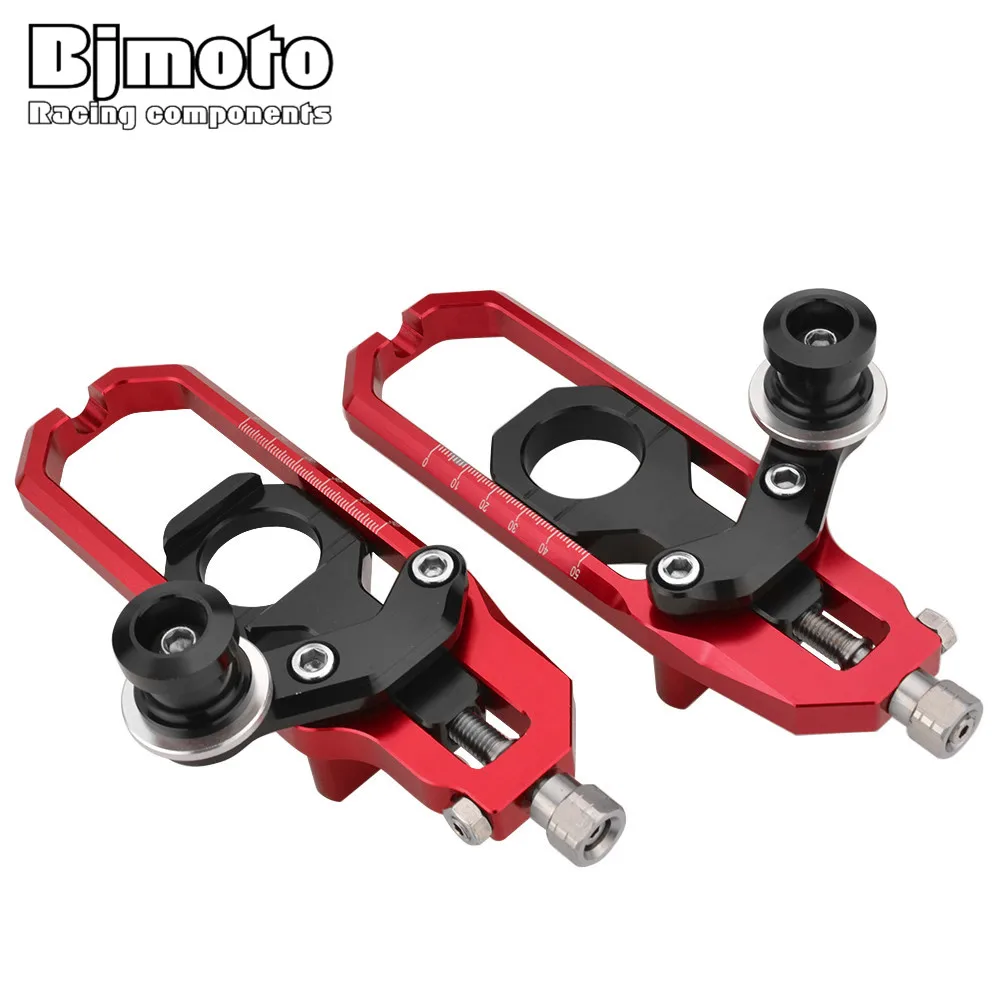 

BJMOTO Motorcycle Accessories CNC Rear Axle Spindle Chain Adjuster with Spools For Suzuki GSXR600 GSXR750 2006-2010