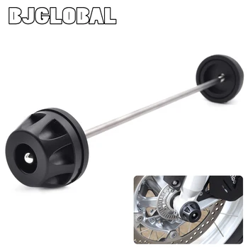 

BJGLOBAL Motorcycle Front Wheel Axle Fork Frame Slider Crash Protector for BMW R1200GS LC 13-16 R1200GS ADV 14-16 Black