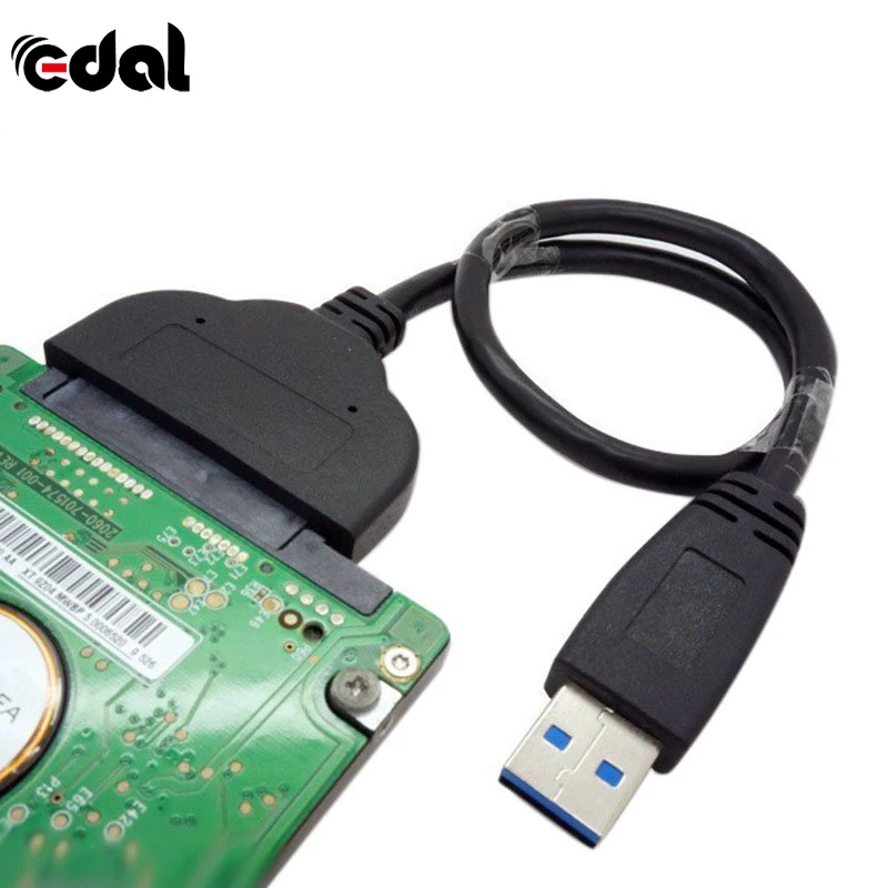 

EDAL USB 3.0 To SATA 22 Pin 2.5 Inch Hard Disk Driver SSD Adapter Cable Newest