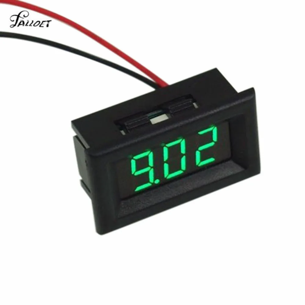 

Two Wires Mini Digital Voltmeter Voltage Tester Meter LED Display DC2.5-30V Voltage Meter Detector Measuring Tools