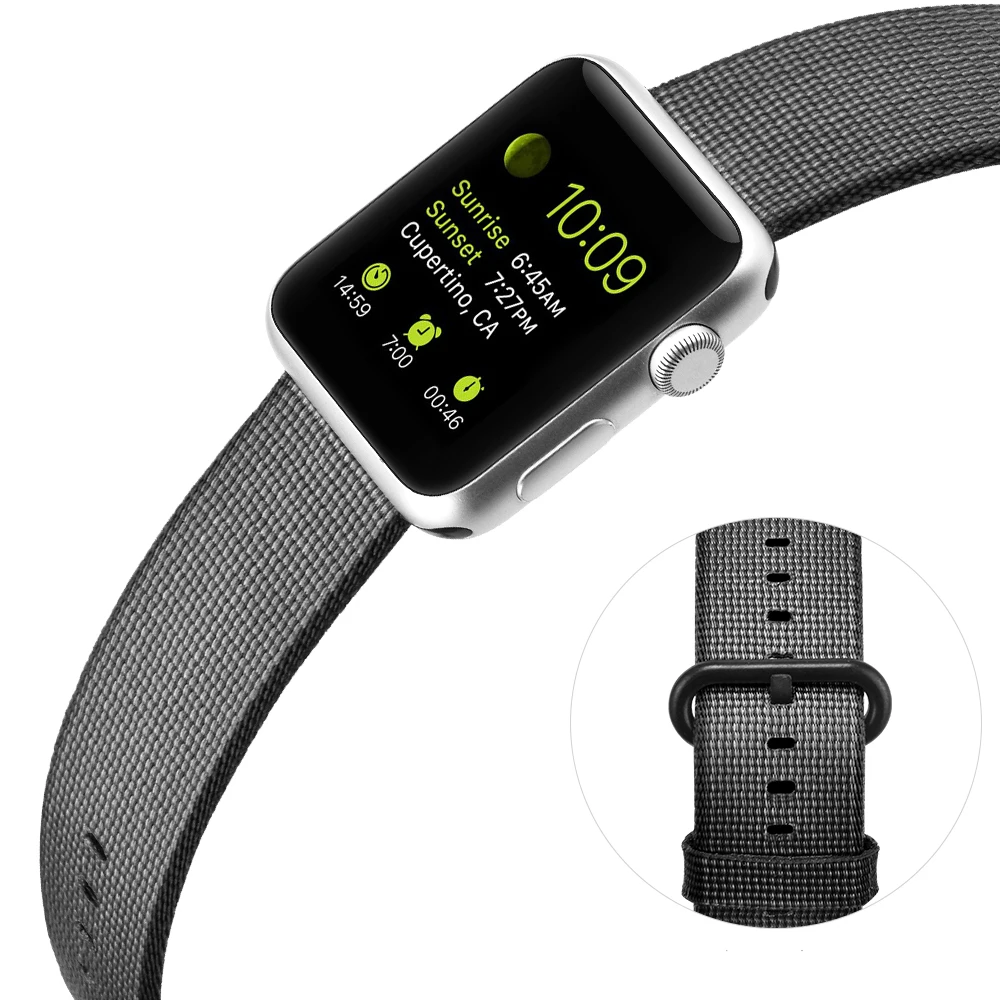 Nato Strap for Apple Watch Band apple watch 4 3 42mm 44mm correa iwatch band 38mm 40mm pulseira Woven Nylon Bracelet Sport belt