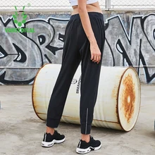 Женские штаны для бега, свободные баскетбольные тренировочные брюки, дышащая одежда для спортзала, штаны для активных занятий шнурком