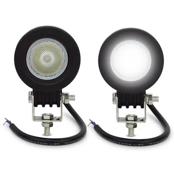 

JX-LCLYL 2pcs 10W LED Work Light Fog Lamp Flood Beam Offroad 4X4 Car Truck ATV