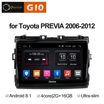 

2GB RAM+16GB ROM Android 8.1 Quad Core 9 inch Car DVD Player for Toyota PREVIA 2006-2012 GPS Navi Radio Stereo BT WIFI TPMS