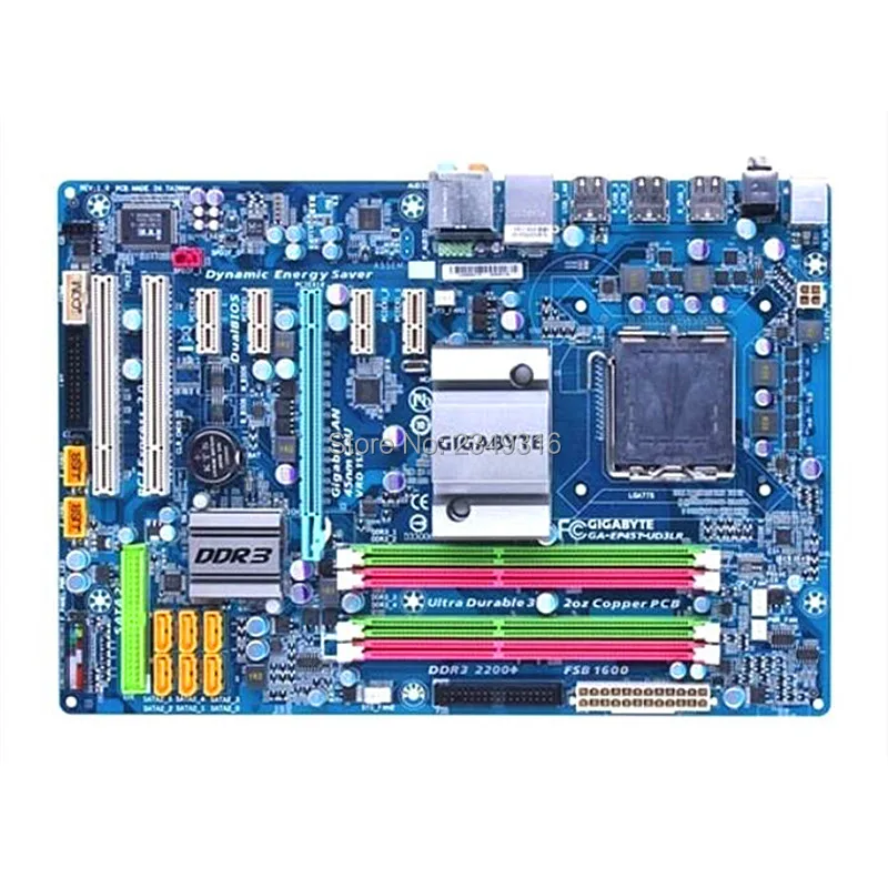

For Gigabyte GA-EP45T-UD3LR Original Used Desktop Motherboard EP45T-UD3LR P45 Socket LGA 775 DDR3 ATX On Sale