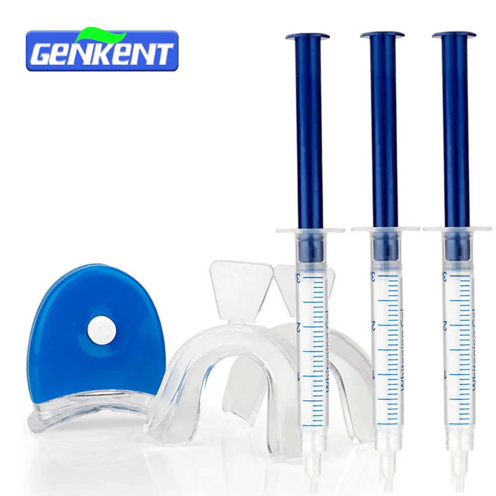 

GENKENT PROFESSIONAL HOME TEETH WHITENER GEL SET TOOTH WHITENING KIT BLEACHING WHITE DENTAL CARE GEL