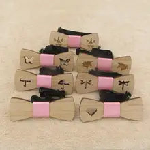 Бамбуковый деревянный галстук-бабочка, Для женщин девочек деревянные галстуки-бабочки Gravatas Corbatas бабочка вечерние галстуки для древесины