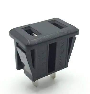 

5PCS/LOT YT2181 2 Hole AC Power Outlet 10 A / 250V Electrical Socket Black SP - 864 2 Pin/Feet socket Hole Size 12*19mm