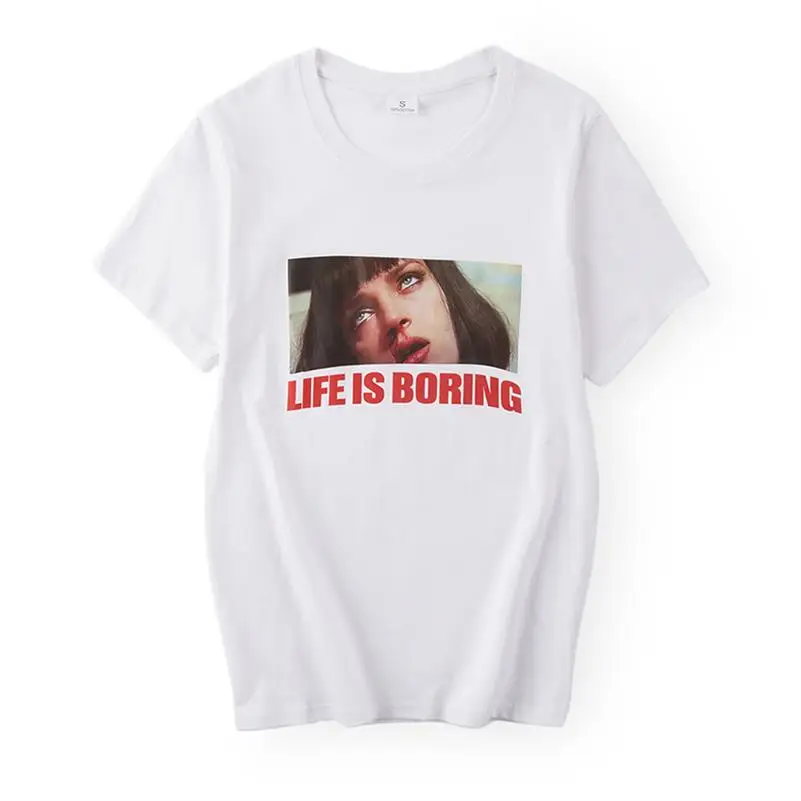 Spoof-Harajuku-White-Female-T-shirt-2017-T-Summer-Novelty-Tee-Shirt-Femme-Life-is-Boring