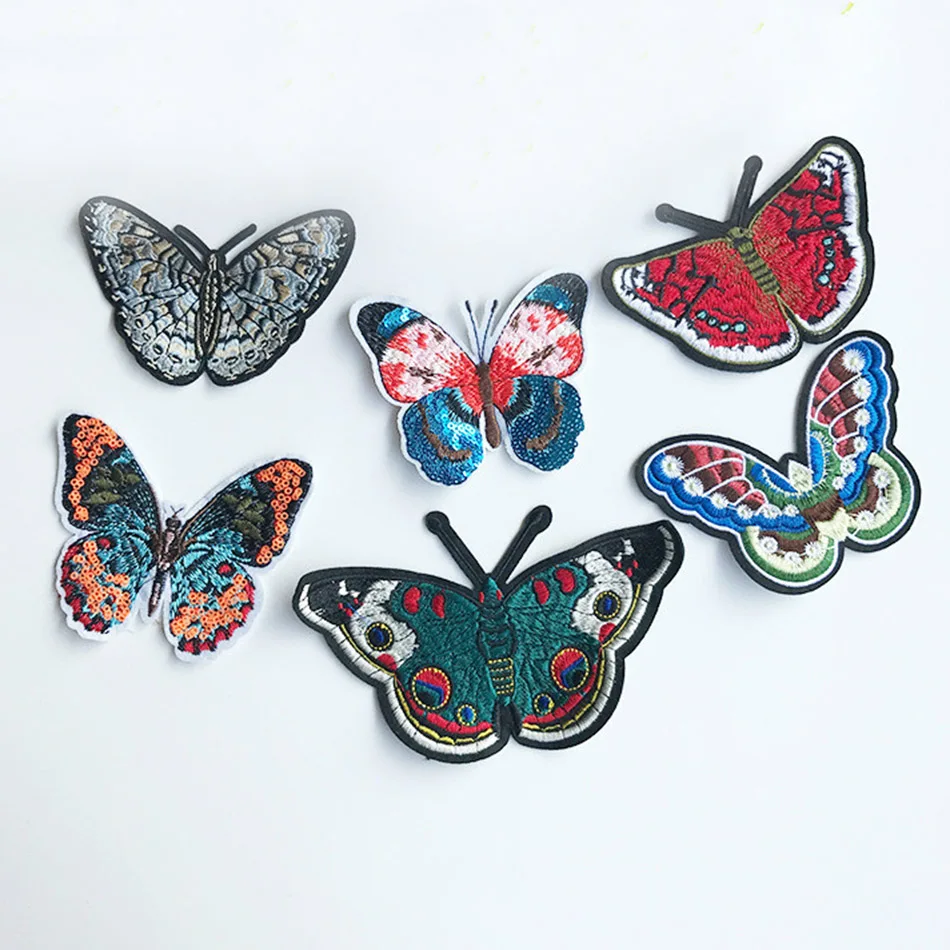 6pcs Charming Butterflies Creative Decorative Clothing Patches