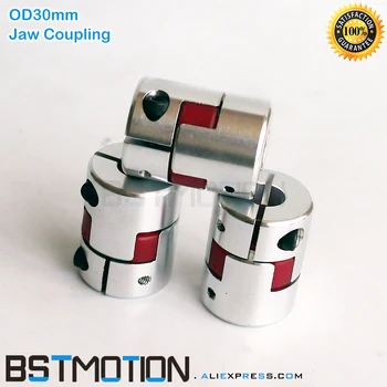 

30mm Jaw Shaft Coupler 3pcs/lot 6mm 6.35mm 7mm 8mm 9mm 9.5mm 10mm 11mm 12mm 12.7mm 13mm 14mm 15mm 16mm Jaw Spider Plum Coupling