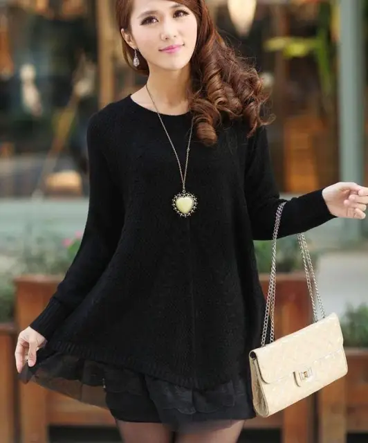 long sleeve oversized sweater dress