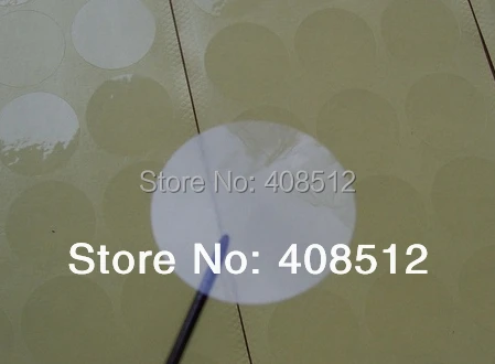 

25mm round / 1 inch circular blank transparent seal sticker clear pvc label without any logo printing