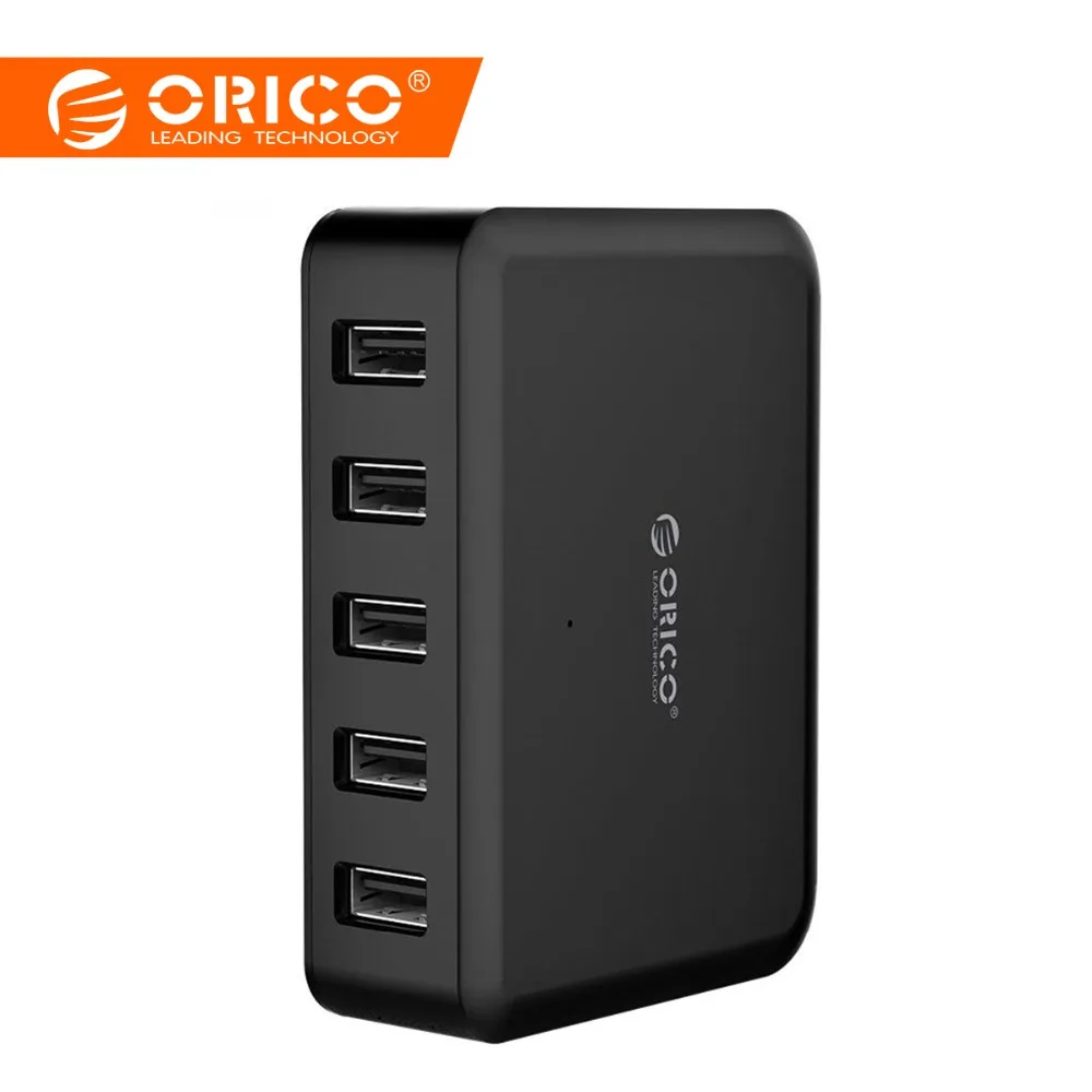 

ORICO 5 Ports 8A 40W High Speed Desktop Smart Charger for iPhone 5 6 7 Galaxy S7 Xiaomi Mi 5 HTC 10 Ipad Phone Samsung Charger