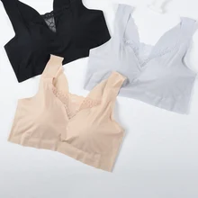 Модные однотонные фитнес Shake-proof Ice шелковые набивные Push Up Обрезанные безрукавки для женщин Женский сексуальный бесшовный сетки ребра бретели