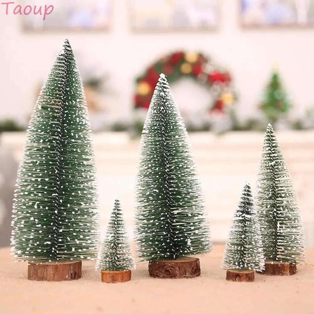 

Taoup Mini Artificial Christmas Tree Arbol Pine Tree Sisal Silk Cedar Adornos De Navidad Christmas Decor for Home Noel 2019 Xmas