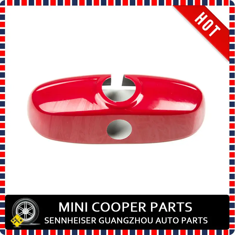 Последние mini cooper ABS Материал УФ-защитой внутреннее зеркало крышка мини Рэй Стиль красного цвета для Mini cooper F56(1 шт./компл