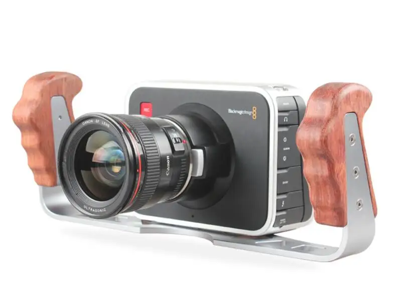 Gimbal Stand DSLR Holder Wooden Handle Side handles Hangrip for