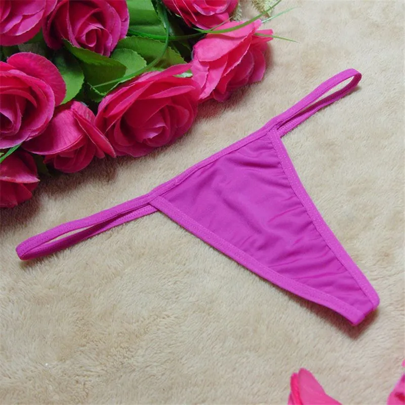 2018 New Style Women Sexy Simple Thong Pure Color G-string Pants |