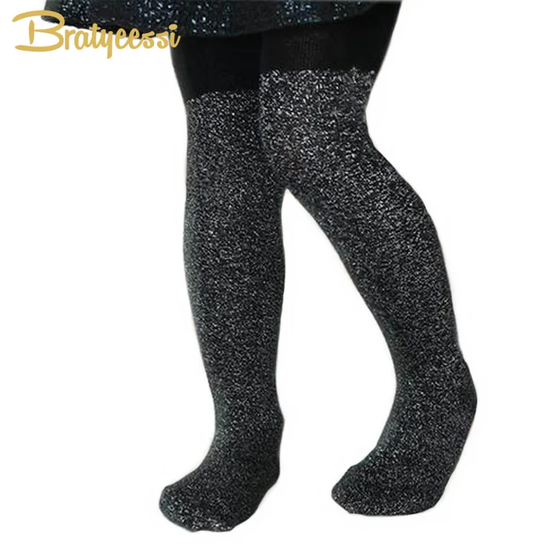 2017 Bling Baby Pantyhose Multicolor Shiny Cotton Children Baby Girl