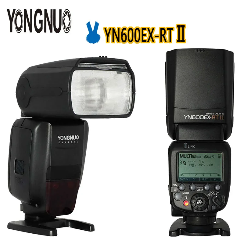 YONGNUO оптимальный комплект 2 шт. YN600EX RT II 4G TTL Беспроводная HSS 1/8000s Master Flash Speedlite для | Фотовспышки -32812435477