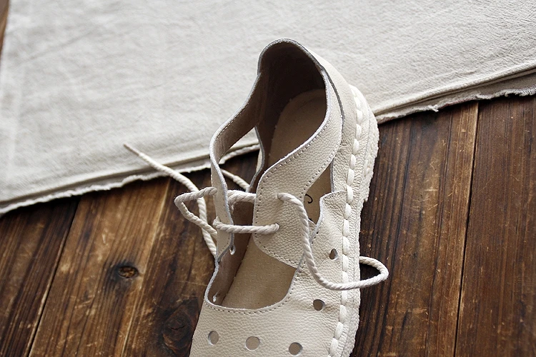 HUIFENGAZURRCS-New Summer real leather Hollow outshoes, original Handmade shoes,the retro art mori girl casual women's shoes HUIFENGAZURRCS-New Summer real leather Hollow outshoes, original Handmade shoes,the retro art mori girl casual women's shoes
