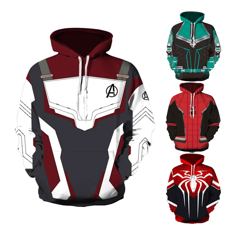 

Avengers Endgame 4 Quantum Realm 3D Hoodies Men 2019 Men Women Hooded Pullover Oversized Hoodie Sweatshirts Cosplay Steetwear