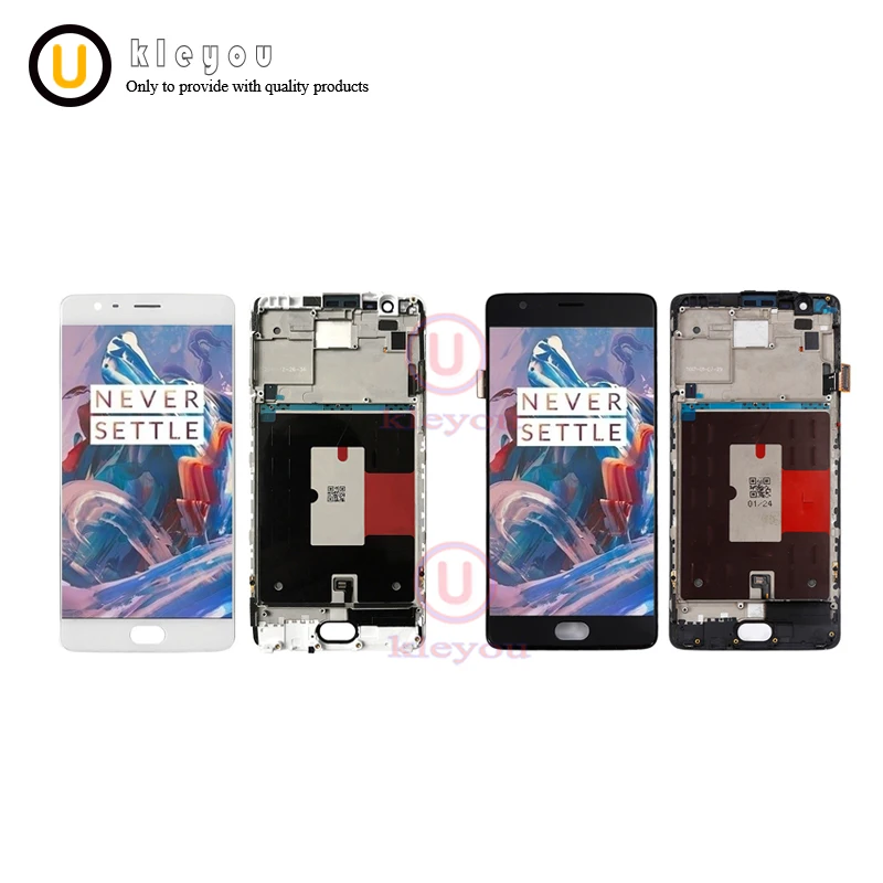 5 &quotAMOLED Oneplus 3 3T A3000 A3003 ЖК дисплей сенсорный экран дигитайзер + рамка сборка версия