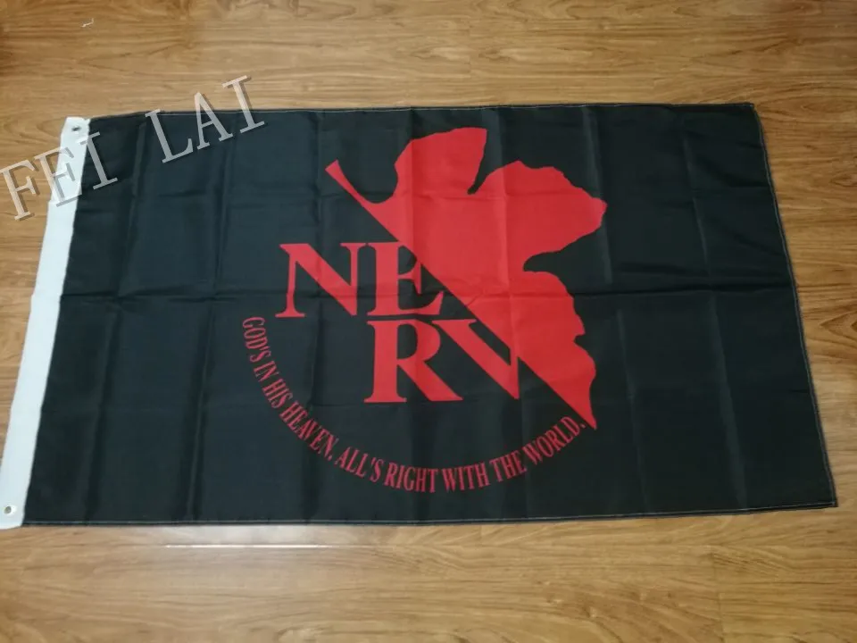 

Evangelion NERV Mobile cos flag anime cosplay customized banner 90x150cm