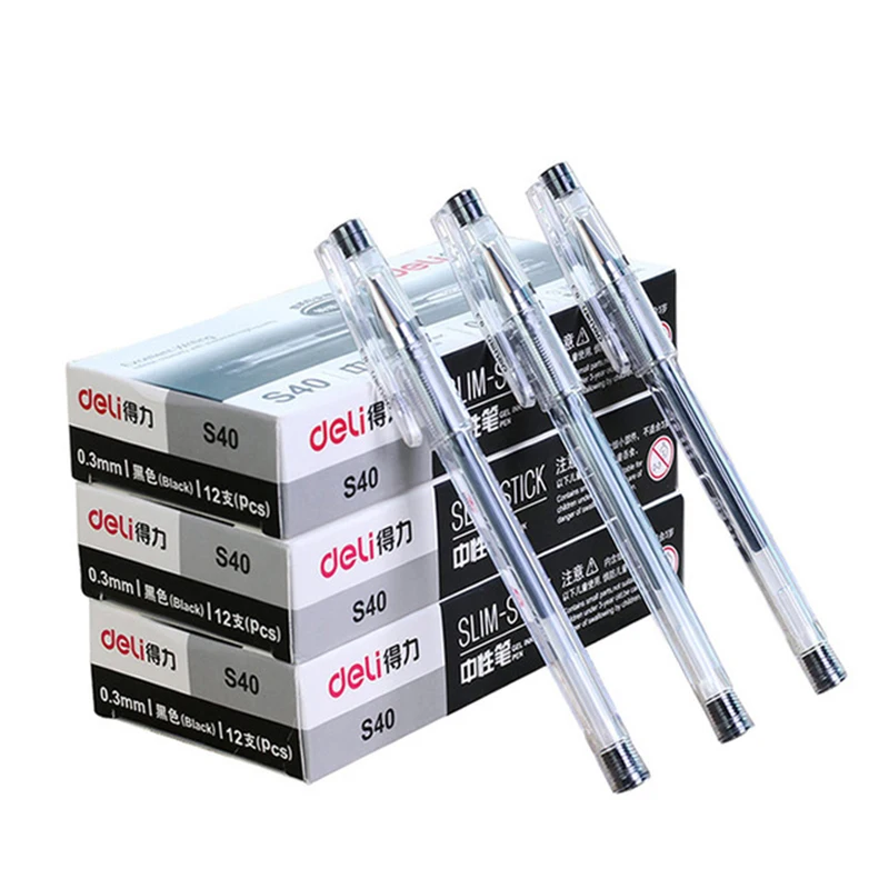 

Gel Pen 1 Pcs 0.3mm Office Supplies Stationery Gel Pens for Students Writing Black High Quality Gel Pen Refills