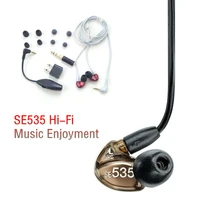 Navio em 48 horas marca se535 destacável fone de ouvido hi-fi fone estéreo se 535 em fones cabo separado com caixa vs se215