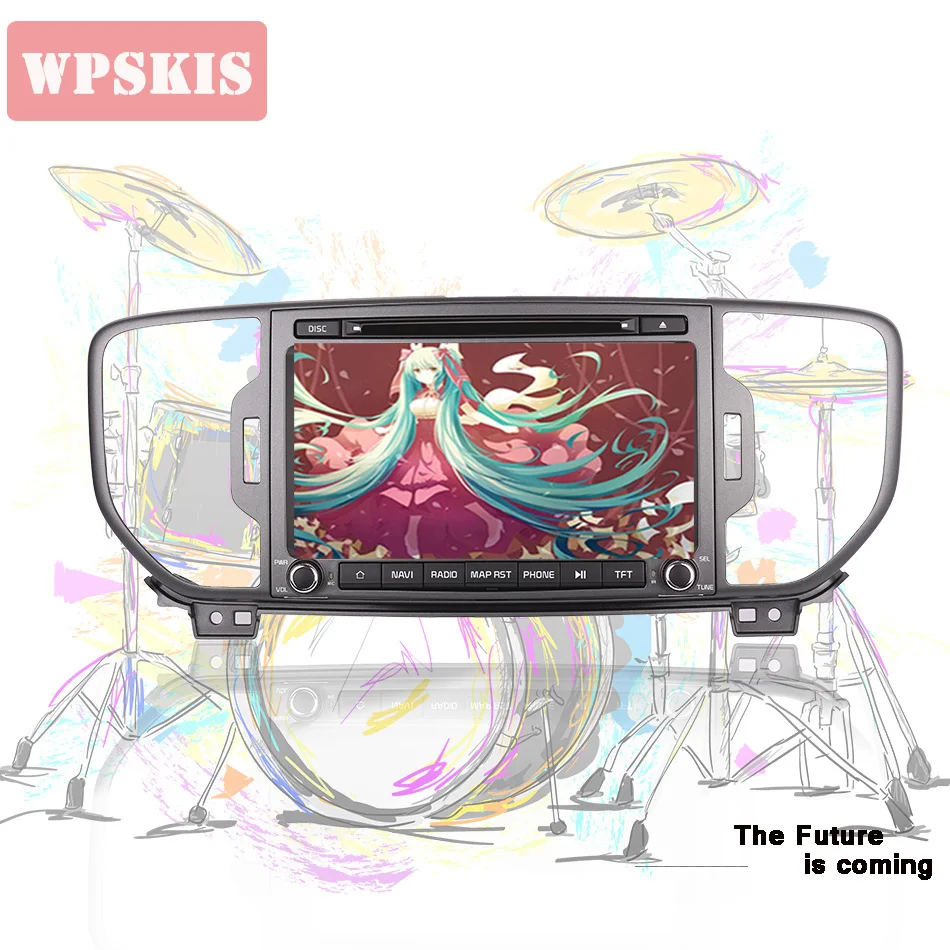 

Octa Core 4+64G Android 9.0 car dvd player for KIA sportage 2016 2017 2018 kx5 car gps navigation stereo head unit multimedia