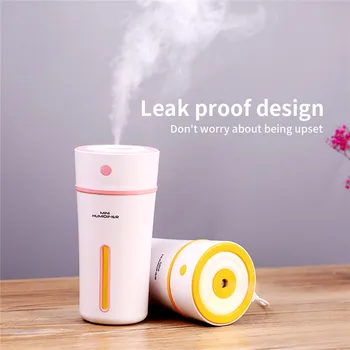 

Mini 300ML Air Humidifier LED Night Light Cup Aroma USB Charging Humidifier Air Essential Oil Aroma Diffuser Purifier Atomizer