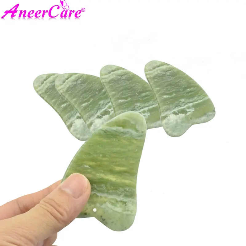 Нефритовая Когтеточка gua sha, доска для лица, для выскабливания глаз, спа-массажный инструмент, акупунктурный массаж тела, расслабляющий массажер для лица, Когтеточка guash