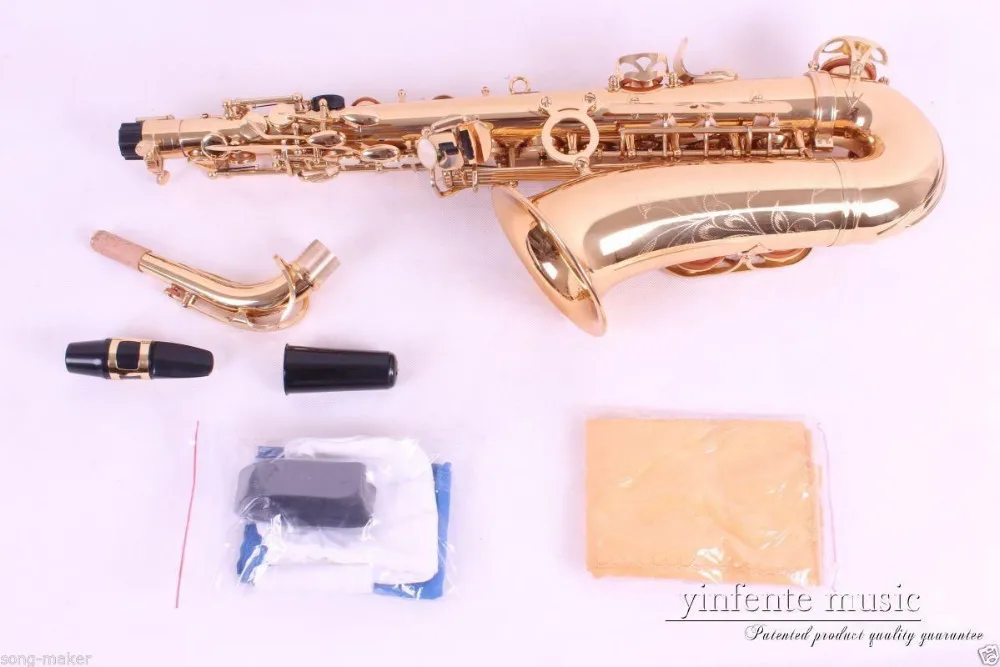 Banhado a ouro Saxofone alto sax alto