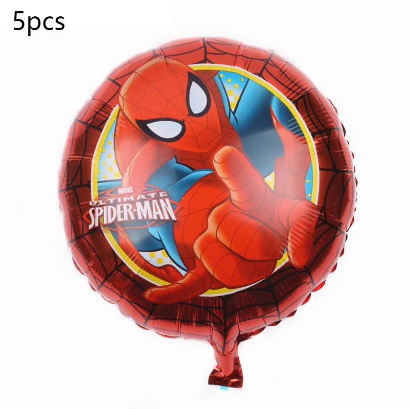 6pcs/lot Spiderman Foil Helium Balloons 30" Red Number Party Inflatable Ball Birthday Party Decoration Kids Toys Star Globos - Цвет: Зеленый