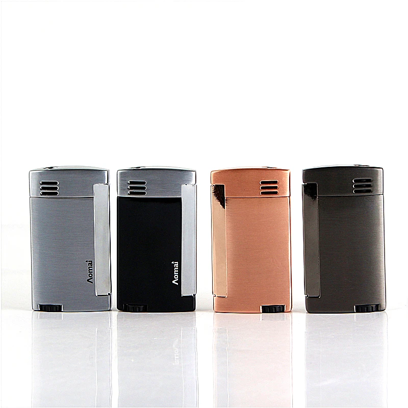

Cigarette Accessories Windproof Square shape gas lighter Women use elegant torch lighter AM7202