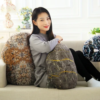 

Real life pebble pillow cushions creative Funny plush toys lazy sofa pillows men and women birthday gifts Christmas gifts